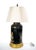 Late 19th Century Pair of English Late 19th-Century Black Painted Tole Canister Table Lamps For Sale - Image 5 of 14