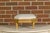 Gold French Neoclassical 19th Century Carved Giltwood Footstool with Linen Upholstery For Sale - Image 8 of 12