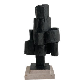 1940s Modernist Abstract Wooden Sculpture For Sale