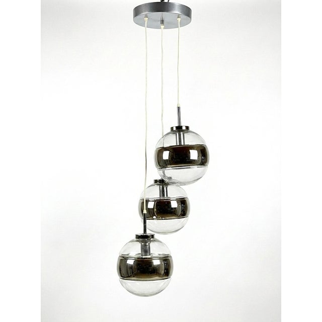 Minimalist Blown Glass Pendant Light from Peill & Putzler, Germany, 1970s For Sale - Image 10 of 10
