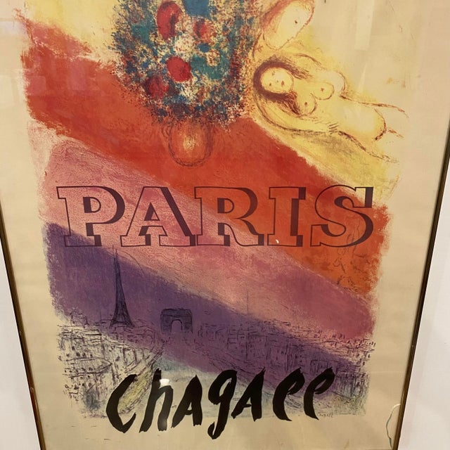 Original Galerie Maeght Paris Poster for Chagall Exhibit 1954 For Sale In Cleveland - Image 6 of 12
