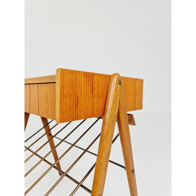 Mid-Century Danish Teak Bedside Table For Sale - Image 13 of 16