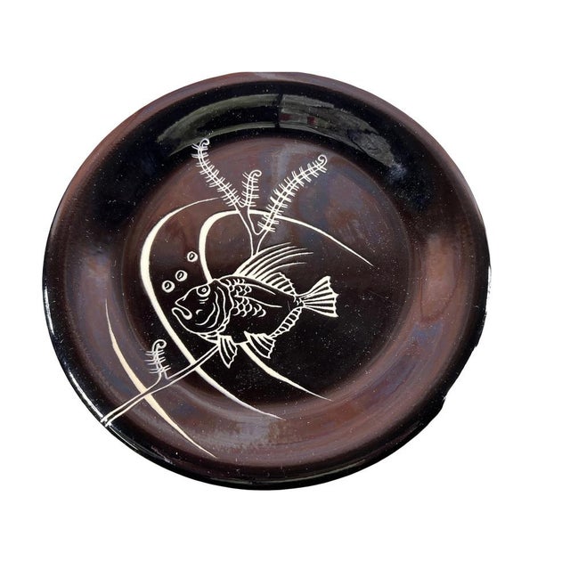 Fish Dish Set from Vallauris, 1960s, Set of 12 For Sale - Image 11 of 16