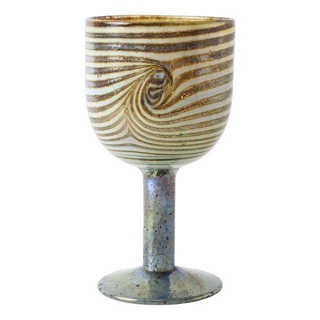 Glass Goblet by Oiva Toikka for Nuutajärvi Netsjö, 1970s For Sale