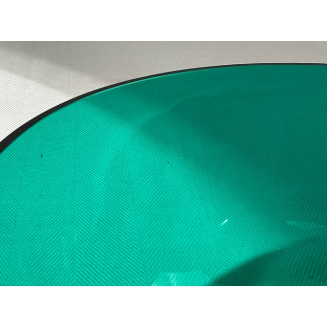 Mid 20th Century Vintage Reijmyre Green Glass Bowl For Sale - Image 5 of 12