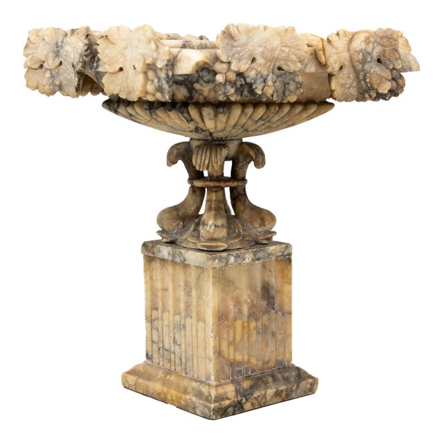 Carved Marble Shaped Neoclassical Urn, Italy 19th Century For Sale