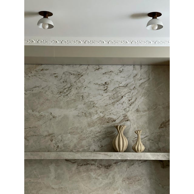 Pair of Matte White Spotlights which works great for wall as well as ceiling. The lamps work great as hallway pendant or...