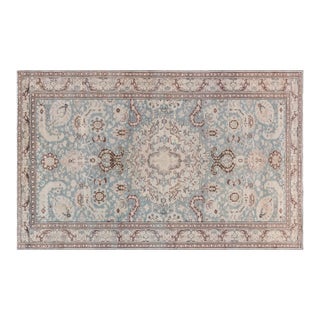 Exquisite Early 20th Century Turkish Sivas Rug with Light Blue Field For Sale