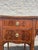 Large Vintage Federal Style Mahogany Sideboard Buffet With Tapered Legs and Original Brass Hardware For Sale - Image 4 of 12