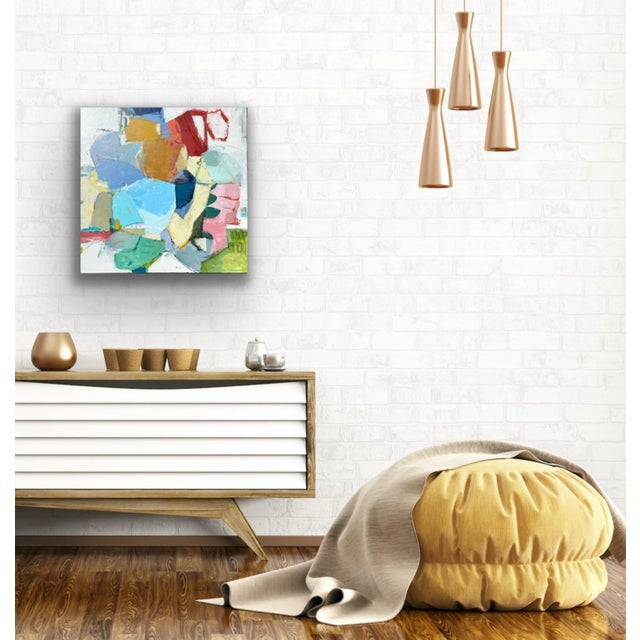 "The Next Time We'll Build a Lighthouse" Contemporary Original Abstract Mixed-Media Painting by Gina Cochran For Sale - Image 4 of 5