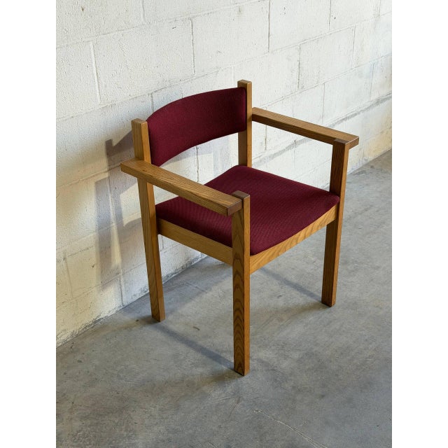 Wood Vintage Danish Modern Oak Armchair by Nørgaard, Denmark For Sale - Image 7 of 10
