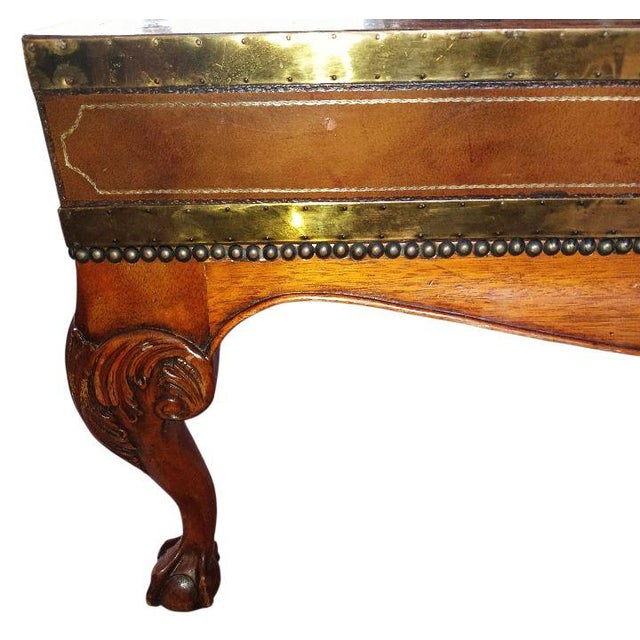 Wood Command Center Stage With This Exceptionally Rare, Vintage Coffee Table by Maitland-Smith. For Sale - Image 7 of 12