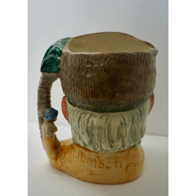 Royal Doulton Vintage Royal Doulton "Robinson Crusoe" Character Jug – D 6532 (C. 1959-1960) For Sale - Image 4 of 7