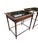 1980s Thomasville Vintage Faux Bamboo Nesting Stacking Tables Hollywood Regency Glass For Sale - Image 5 of 18
