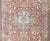 Persian Antique Heriz in Soft Red, Gray Blue, Pale Green & Geometric Design. Measures: 7'6 x 10'8 Gray blue, soft green,...