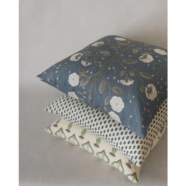 Lauren Servati Textiles, Rosewood // La Mer 20"x20" pillow Double-sided throw pillow with a knife edge finish. Includes a...