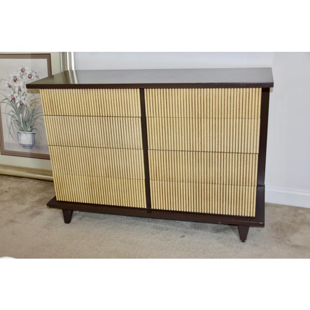 Mid-Century Modern Mid-Century Modern American of Martinsville Eight Drawer Bamboo Dresser For Sale - Image 3 of 12