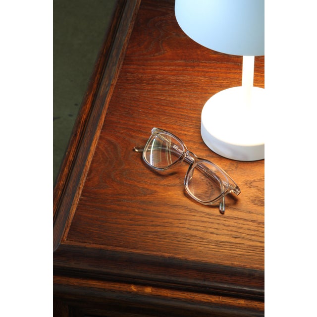 Large Vintage Brutalist Danish Dark Stained Oak Sideboard, 1940s For Sale - Image 12 of 18