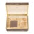 AERIN AERIN Classic Faux Shagreen Bar Set, Chocolate For Sale - Image 4 of 13