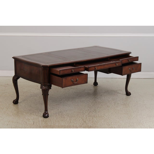 Sligh-Lowry Furniture Co. Sligh Limited Edition Leather Top Desk For Sale - Image 4 of 18