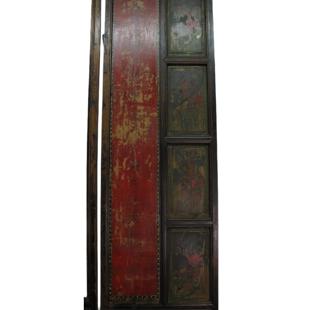 Mid 19th Century Hand Painted Room Divider - Set of 6 For Sale - Image 12 of 12