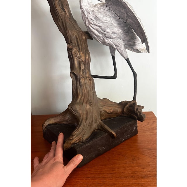 Willam H Turner (1943) ‘Snowy Egrets’ Large Bronze Sculpture For Sale - Image 9 of 10