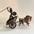 Bronze Vintage Bronze Roman Warrior in Chariot Pulled by Two Horses Sculpture For Sale - Image 8 of 11