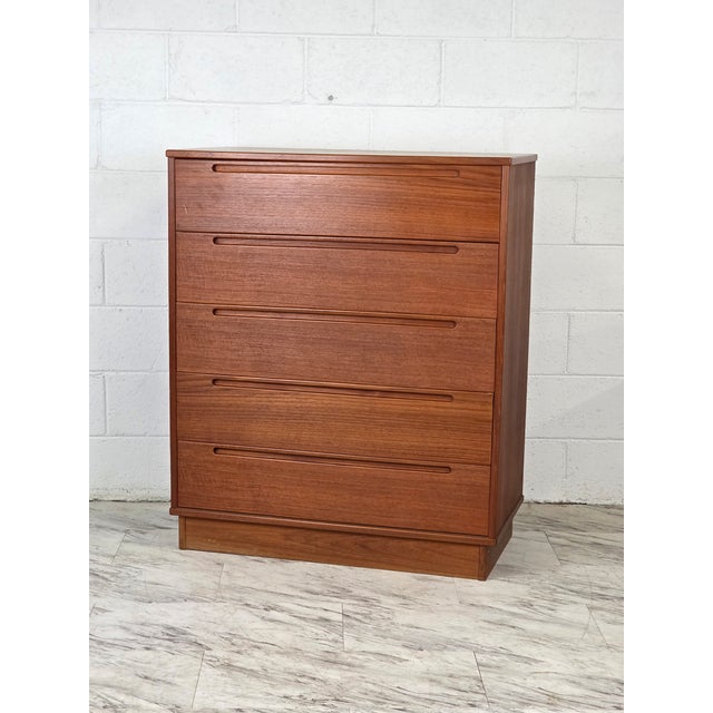 Nils Jonsson 1960s 5-Drawer Danish Teak Chest by Torring Mobelfabrik For Sale - Image 4 of 5