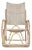Catherine Rattan Rocking Chair in Antique Grey For Sale