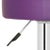 Modern Swivel Barstool in Purple For Sale - Image 3 of 4