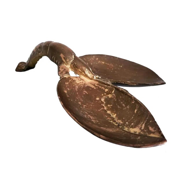 Vintage Large Bronze Lobster Dish Sculpture For Sale - Image 11 of 11