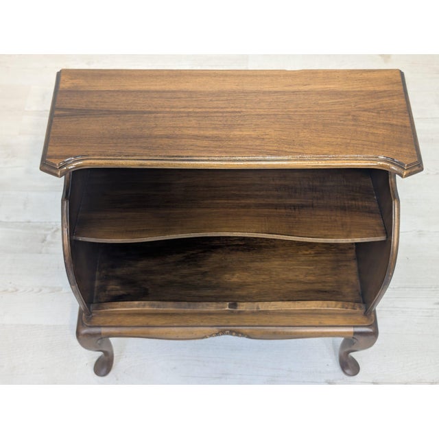 Vintage Louis XIV Style Wooden Side Table, 1965 For Sale - Image 12 of 16