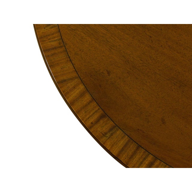 1960s Regency Style Inlaid Dining Table For Sale - Image 10 of 13