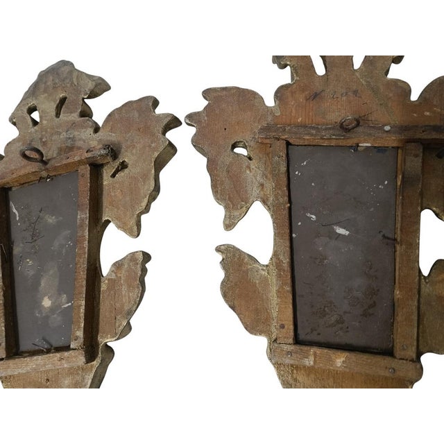 Venetian Mirror Cornucopias, Set of 2 For Sale - Image 5 of 8