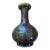 Vintage Chinese Oxblood & Olive Flambé Glazed Porcelain Bottle Vase For Sale