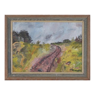 Swedish Oil on Canvas, Landscape Motif For Sale