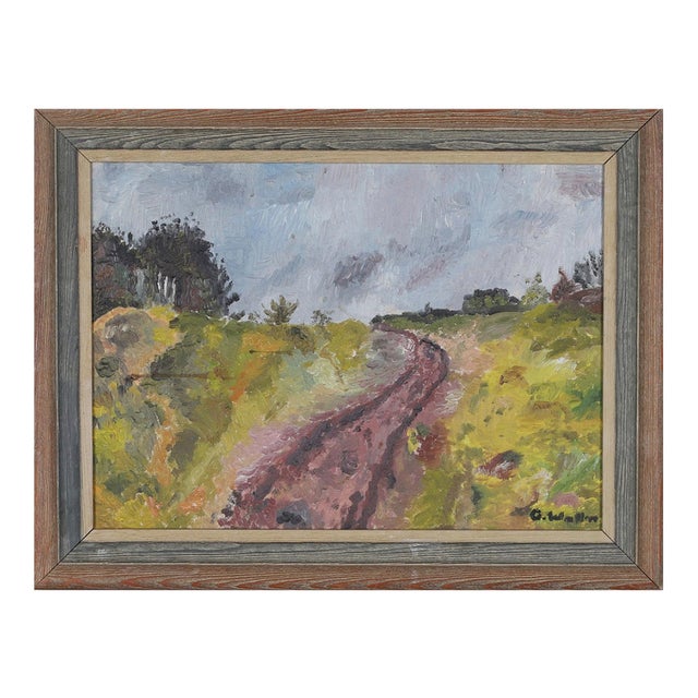 Swedish Oil on Canvas, Landscape Motif | Chairish