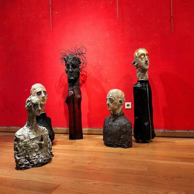 Figurative Ceramic Bust Sculpture by Óscar Aldonza Torres, 2021 For Sale - Image 16 of 18