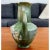 Mint 1939 Roseville "Cosmos" Art Deco, Pastel Green Art Pottery Vase #946-6 For Sale - Image 8 of 11