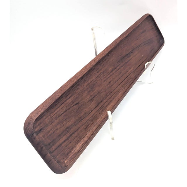 Mid 20th Century 1960s Danish Teak Wood Tray For Sale - Image 5 of 11