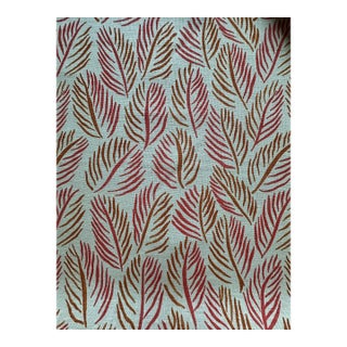 Christopher Farr Cloth Armatures Feuilles Printed Fabric 3 Yards For Sale