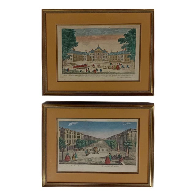 French Landscapes, 19th Century, Engravings, Set of 2 For Sale