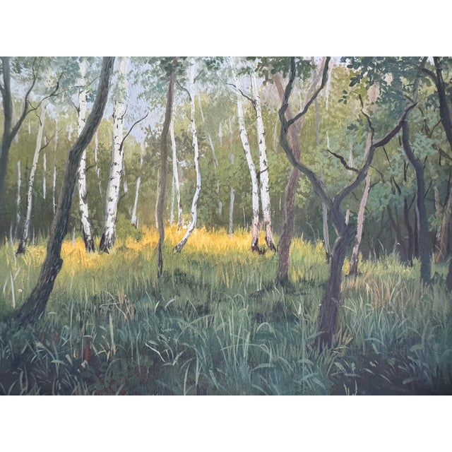 Magical realism: smooth to the touch, wonderful color and light, and tight strokes. Lovely original painting on heavy...