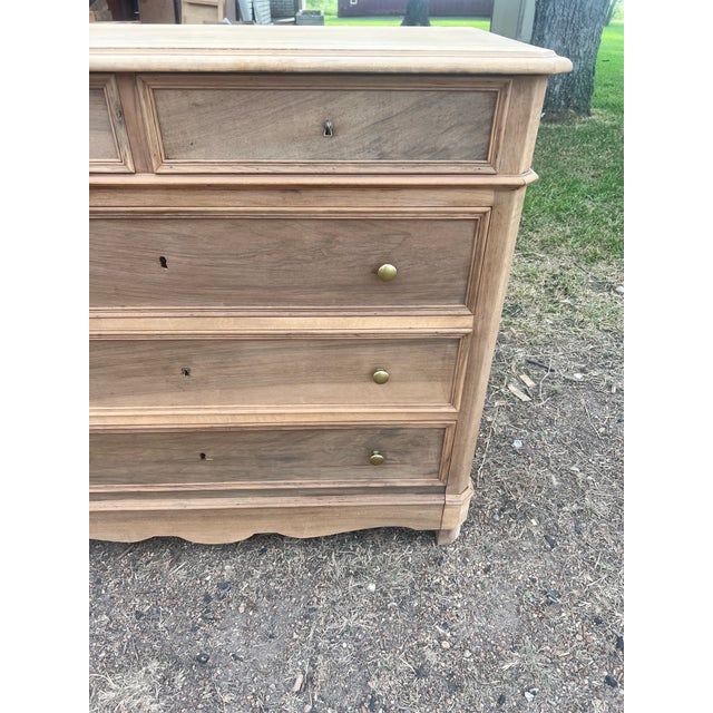 Mid 19th Century French 19th Century Louis Philippe Bleached Walnut Commode For Sale - Image 5 of 12