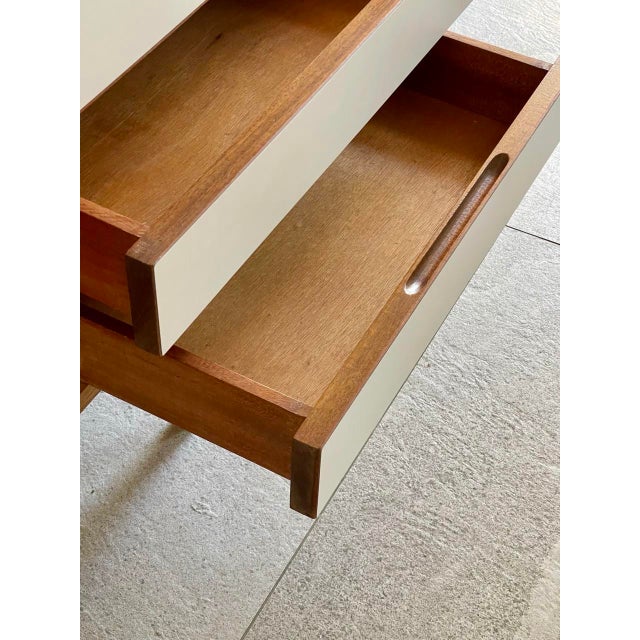 White Vintage Sideboard by Joseph André Motte, 1960s For Sale - Image 8 of 14