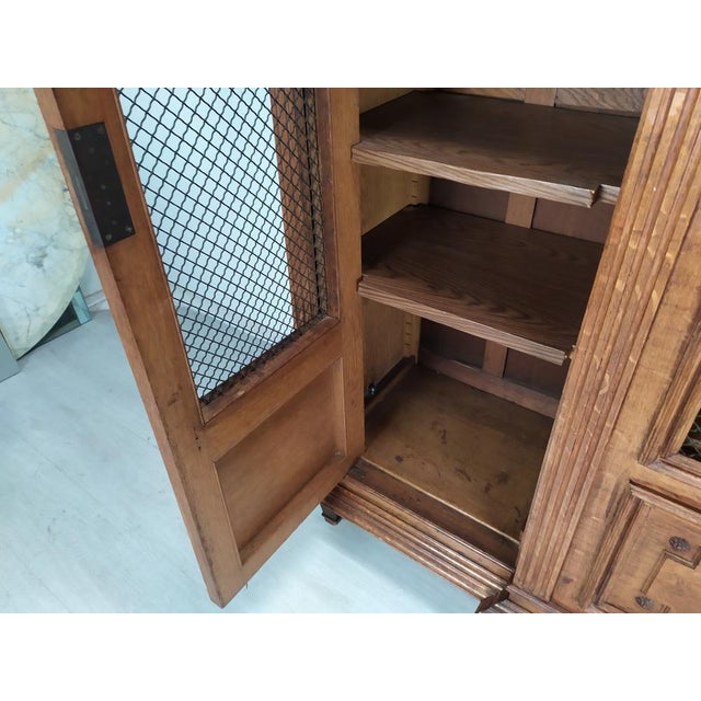 Louis XVI Bookcase in Oak, 1890s For Sale - Image 13 of 18