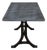 Industrial Table with Wrought Iron Legs and Stone Top, Antique, France, 20th Century For Sale