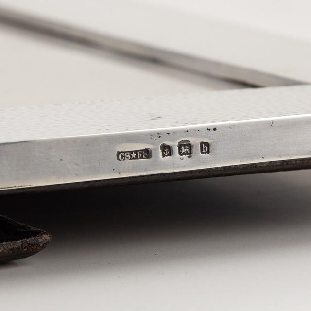 Large 20th Century Arts & Crafts Solid Silver Photo Frame, 1900s For Sale - Image 10 of 11