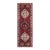 Boho Chic Tabriz Red/Beige Wool Runner Rug- 3'2'' X 9'0'' For Sale