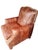 1990s Rare Genuine Leather Recliner- Blend of Western Sophistication & Modern Comfort. For Sale - Image 9 of 12